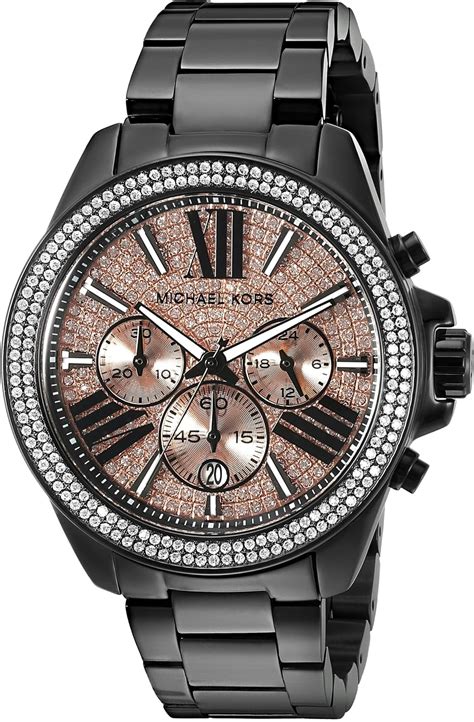 michael kors black watch amazon|Michael Kors watches all black.